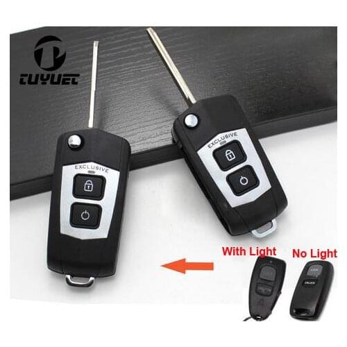Modified Folding Flip Remote Key Shell For Mazda M3 M6 M5 Car Key Blanks Case For Mazda Familia 323