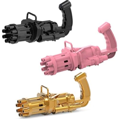 New Kids Gatling Bubble Gun Toys Summer Automatic Soap Water Gatling Bubble Machine Children Indoor Outdoor toy Blower Bubbles