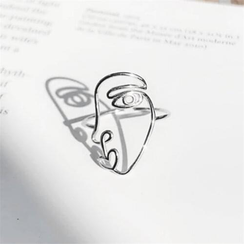 2020 Whole Sale Prce Cute Funnny Big Face Adjustable Rings Best Gift For Friend