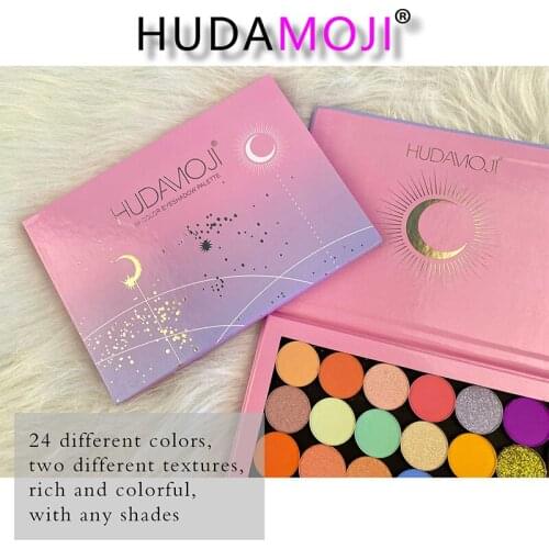 New 24 Color Fashion Pearlescent Matte Eye Shadow Pallete Shimmer Glitter Eyeshadow Powder Waterproof Lasting Pigment Cosmetic