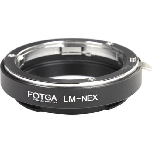 FOTGA LM-NEX Adapter Ring for Leica M Lens to Sony E Mount A7III A9 A7R A6000 A3000 NEX-7 6 5 3 5N 3VG10E VG20E