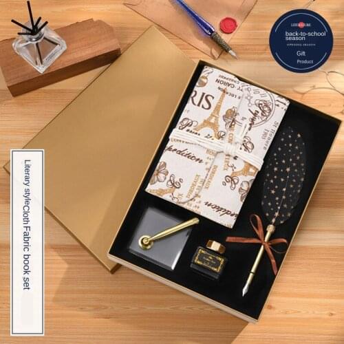 Quill Gift Box Dipped Pen Loose-Leaf of the Suit Creative Students Gift Stars Quill a Pen Can Be Customized