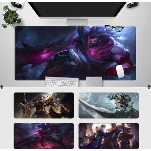 Popolar League of Legends Tryndamere Mouse Pad Gamer Keyboard Maus Pad Desk Mouse Mat Game Accessories For Overwatch