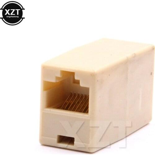 RJ45 Cat5 8P8C Socket Connector Coupler For Extension Broadband Ethernet Network LAN Cable