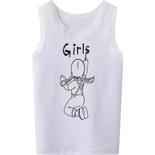 PUWD Slim Girls Soft Cotton Ribbed Knitted Tops 2021 Summer Fashion Ladies Sweet White Tank Top Vintage Women Chic