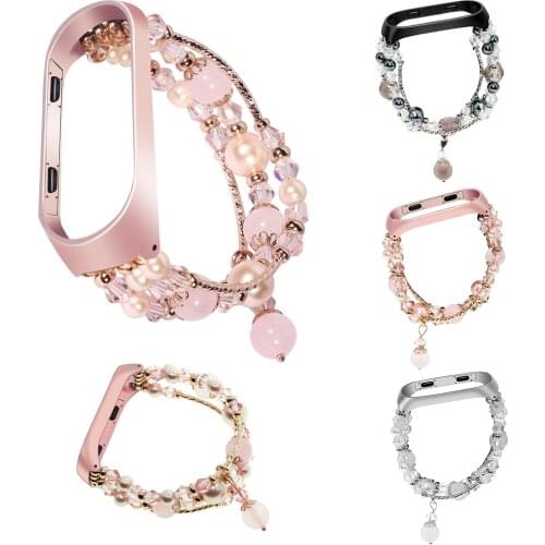 In Stock Women Watch Band for Xiaomi Mi Band 3 Bracelet Replacement Watch Strap for MiBand 3 Smart Wristband with Metal Frame