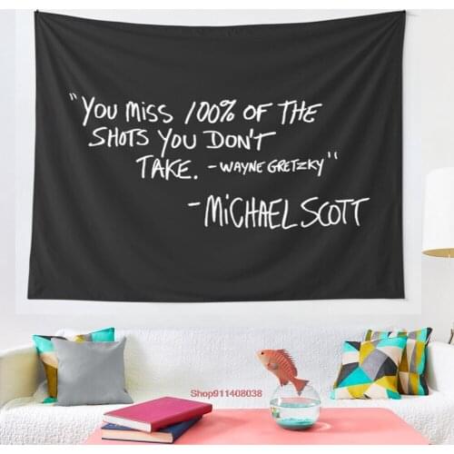 You Miss 100 of the Shots You Don t Take tapestry Wall Hanging Tapestries for Living Room Beach Towel Blanket