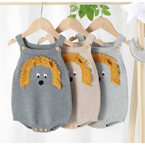 Knit Boys Romper Newborn Clothes Cartoon Infant Girls Jumpsuit Baby Boy Romper Toddler Sweater Jumpsuit Autumn Overalls