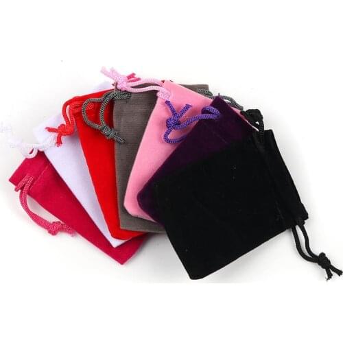 10 PCs Velvet Cloth Drawstring Bags At Random Storage Package For Jewelry Gift Pouch Coin Purse 6.8cm(2 5/8") x 5.4cm(2 1/8")