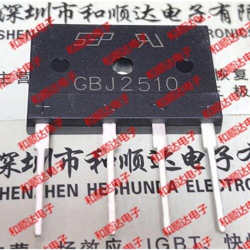 10pcs / lot GBJ2510 new stock rectifier bridge 1000V 25A