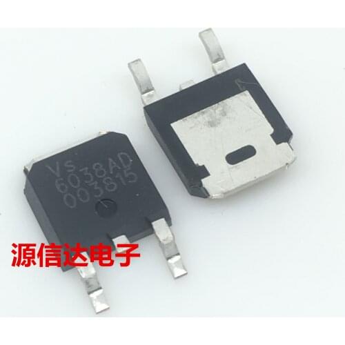 5PCS The new original VS6038AD screen printing: 6038AD TO-252 N channel 60V 25A field effect transistor