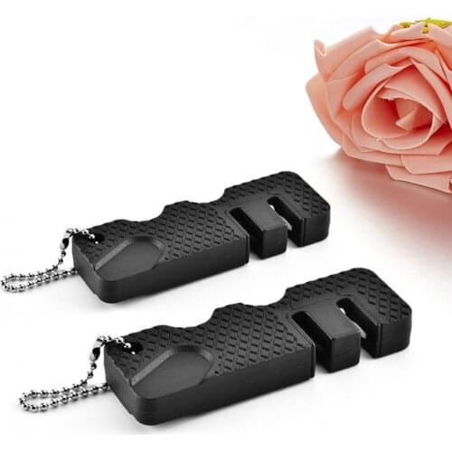 Kitchen Accessories Knife Sharpener Portable Outdoor Sharpening Grindstone Knife Diamond Design Multifunctional Supplies Un J2Z9