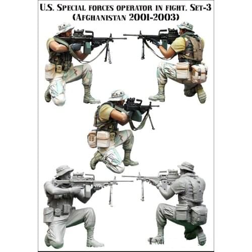 US SPECIAL FORCES OPERATOR IN FIGHT SET-3 (AFGHANISTAN 2001-2003) 1/35 Resin Model Kit
