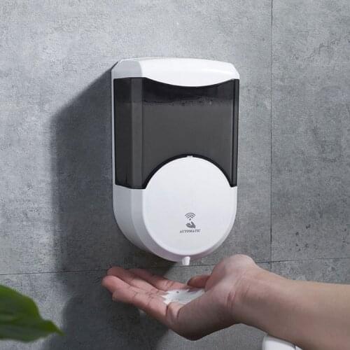 Automatic Sensing Wall-mounted Contactless Soap Dispenser with Window Smart Sensor Hand Sanitizer Shampoo Container for Hotle