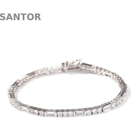 3mm Single Row Tennis Bracelet Cubic Zircon Fashion Bracelet Bangle Multi Size Hip Hop Jewelry Nightclub Fashion Gift