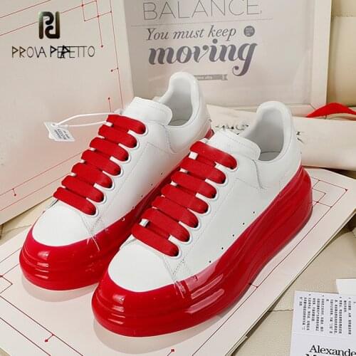 Spring Autumn New Fashion Designer Brand Luxury Women Shoes Genuine Leather Men Women Casual Thick-soled Increased Board Shoes