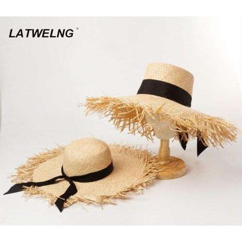 Kids Summer Sun Hat Holiday Parent-child Beach Hat Women And Girls Wide Brim UV Hat Wholesale Dropshipping