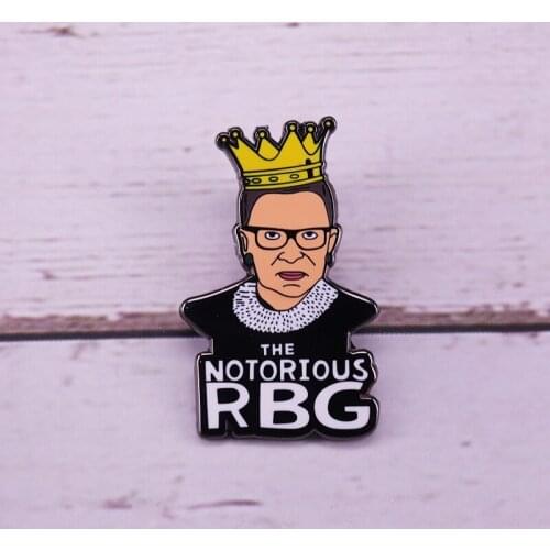 RBG Court Justice Ruth Bader enamel pin