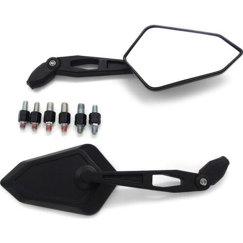 1Pair Motorcycle Rearview Side Mirrors For Suzuki DL650 DL1000 V-Strom GSR400 GSR600 GSR750 SFV650 Gladius SV400 SV650 SV1000