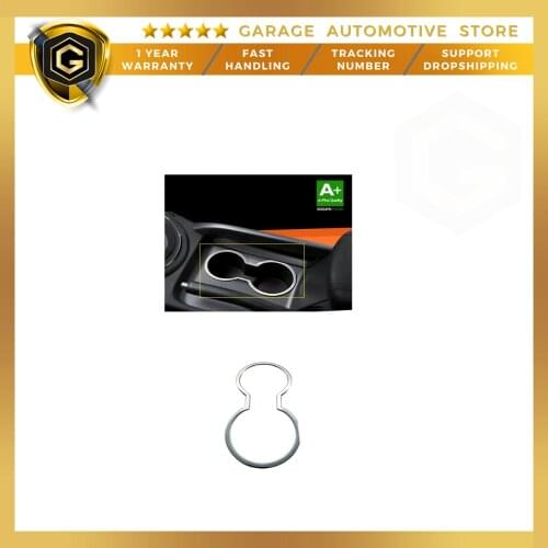 For Kia Sportage Stainless Steel Chrome Cup Holder Frame 2010-2014