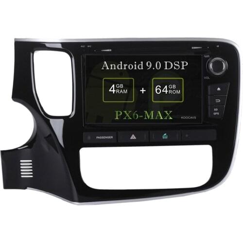 KOOCAVS 8" IPS Android 9.0 Car dvd GPS Radio Player for Mitsubishi Outlander 2014 2015 2016 2017 2018 with 4GB+64G Multimedia