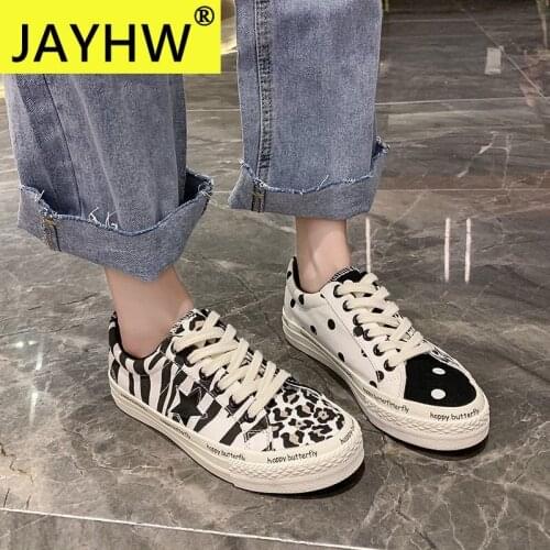 JAYHW New Casual WomenS Shoes Fashion Canvas Breathable Platform Sneakers Woman Casual Shoes Woman Flats Chaussure Femme