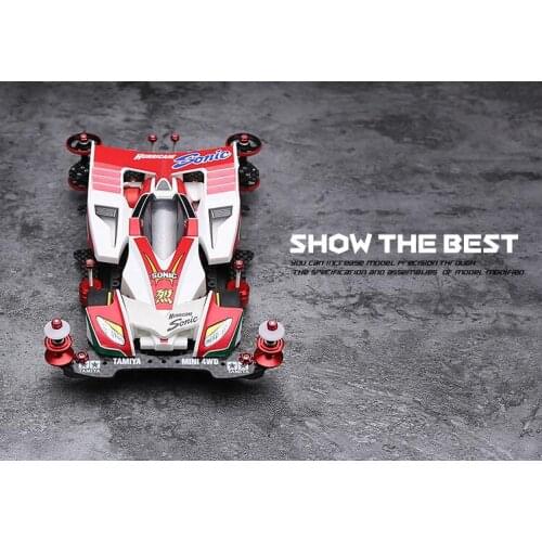 1/32 Scale Tamiya Mini 4WD Racing Car Model 19441 Hurricane Sonic Modify Parts Kit (Not Assembled) AR Chassis