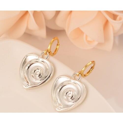 Lovely whirlpool love silver pendant earrings woman/girl/lover, fashion jewelry wedding bridal party best gift for children