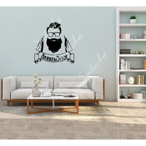 Cute Haircut Vinyl Wallpaper Roll Furniture Decorative For Kids Rooms Decoration Waterproof Wall Art Decal