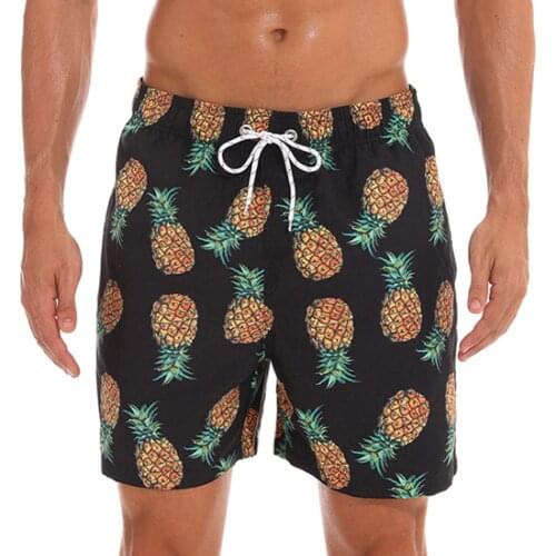 New Summer Mens Surf Board Shorts Floral Print Swimwear Swimming Beachwear Belt Jogging Running Quickly Dry Plus Size Shorts