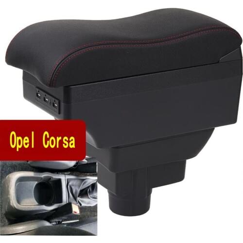 For Car Opel Corsa Armrest Box central Store content Storage arm support elbow rest