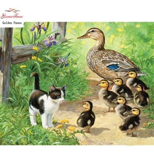 Full Square Diamond Painting animal 5D DIY Diamond Embroidery Little duck Mosaic Picture Of Rhinestone wedding decor home