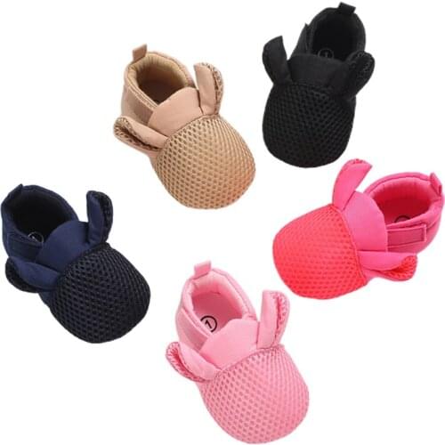 Pudcoco Baby Shoes 0-18M Boys Girls Slippers Soft Sole Newborn Crib House Anti-Slip Infant Booties with Animal Ears First Walker