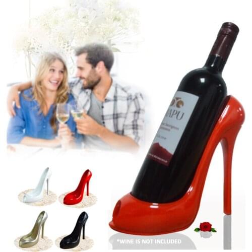 New Resin High Heels Statue Wine Rack Bottle Holder Sculpture Home Office Bar Desk Decorative Ornament Wedding Decoration Gift