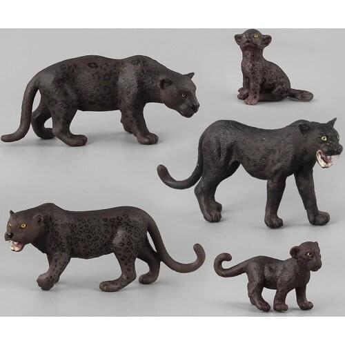 Zoo childrens toys simulation animal model leopard ornament childhood education Toys toys for children gifts