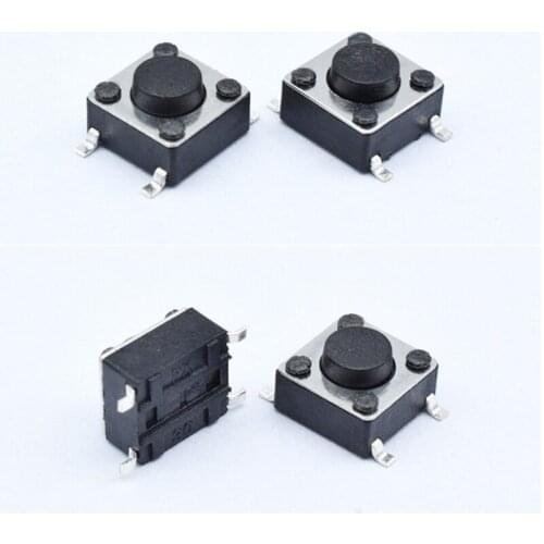 10pcs 6*6* 4.3mm light touch switch patch 4 feet micro/button switch 4 feet 12V