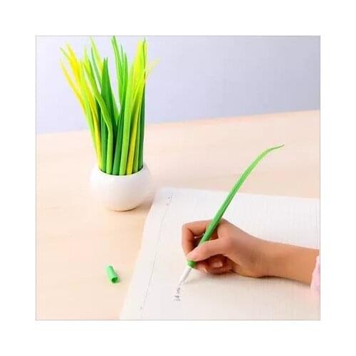 15 Pcs Creative Korean stationery grass neutral pen black 0.5 refill individuality students stationery prizes small gifts