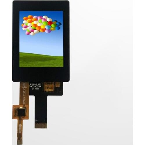 2.4 inch 240*320, JD9852, full viewing angle, sunlight readable,MIPI interface IPS LCD capacitive touch panel Optical bonding