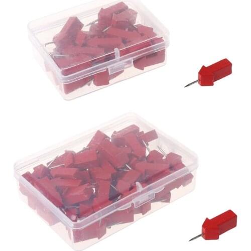 25/50pcs Arrow Map Markers Wooden Pushpins Photo Studs Cork Board Pins Thumbtack