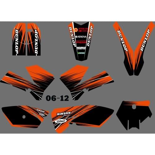 3M 0556 Motorcycle Team Graphic & Backgrounds Decal Stiker Kits for KTM SX85 2006 2007 2008 2009 2010 2011 2012