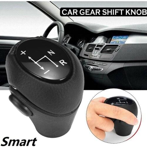 Auto Parts Leather Automatic Gear Shift Knob Lever Shifter for Mercedes Benz Smart Fortwo Roadster 450 451 Brabus Fortwo