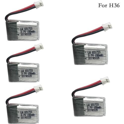 5pcs/lot 3.7v 150mah 30C For H36 F36 Eachine E010 E010C E011 E013 NH010 Battery RC Quadcopter Spare parts 3.7v 150 LIPO Battery