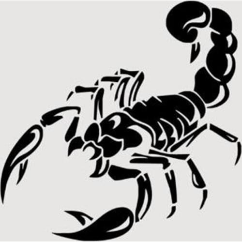 Black/Sliver Fashion Scorpions Car Sticker Body Trucks Window Car-styling Auto Decal Car Animal Sticker Vinyl C299