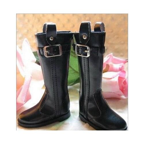 G10-068 children toy SD BJD shoes 1/3 1/4 dolls props Accessoriess shoes Buckle zipper boots white black color 1 pair