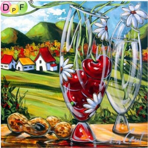 DPF DIY Windowsill fruit 5D mosaic full square diamond painting cross stitch diamond embroidery crafts home decor wall painting
