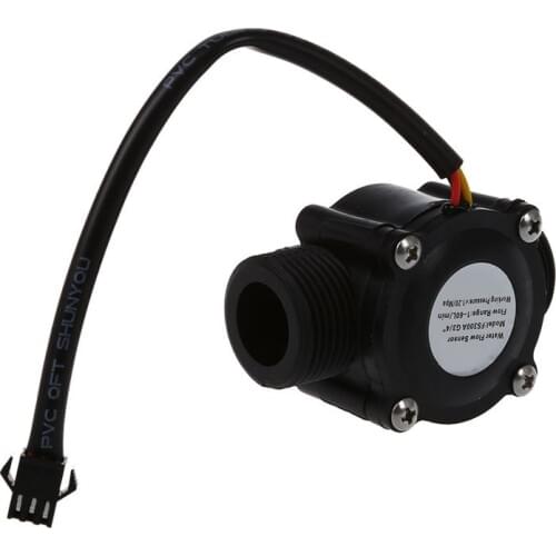 HOT-1-60L/Min DC 5-24V Hall Effect Water Flow Sensor Counter Meter FS300A