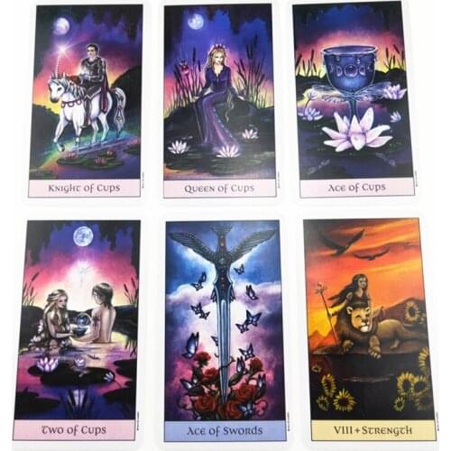 Crystal Visions Tarot Full English 79 Cards Deck Oracle Divination Fate Family Party Board Game