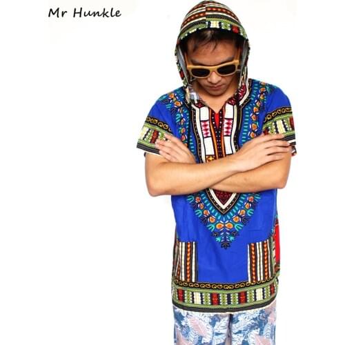 Mr Hunkle 2017 New Fashion Design Traditional African Clothing Print 100% Cotton Dashiki Hoodies women men Dashiki Hoodies