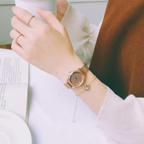 Qualities Luxury Fashion Rose Gold Women Watches 2019 Exquisite Small Female Quartz Clock Casual Retro Ladies Wristwatches