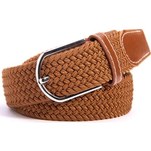 Korean men and women unisex adult fashionable woven Canvas leisure waist belt cummerbunds